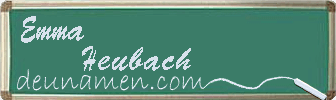 Emma Heubach Visitenkarte